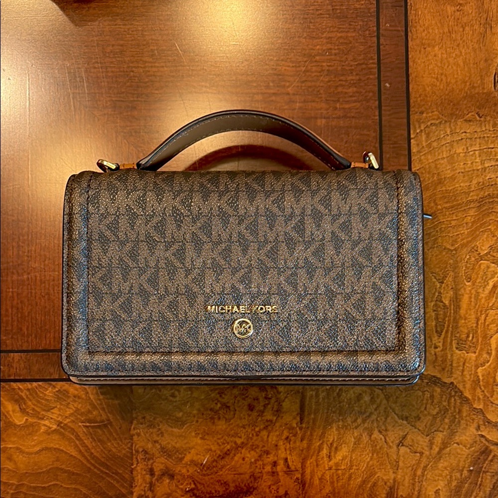 Michael Kors Dark Brown Monogram Handbag